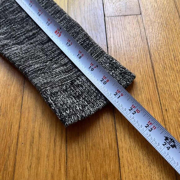 Neiman Marcus Size M Gray Cotton Long Sleeve Round Neck Knit Dress - Picture 13 of 15